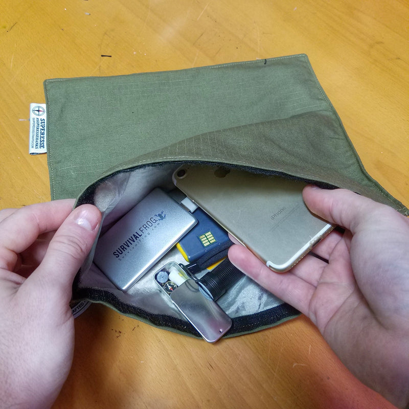 Load image into Gallery viewer, Faraday Hank - EMP/Radiation/RFID Resistant Handkerchief.
