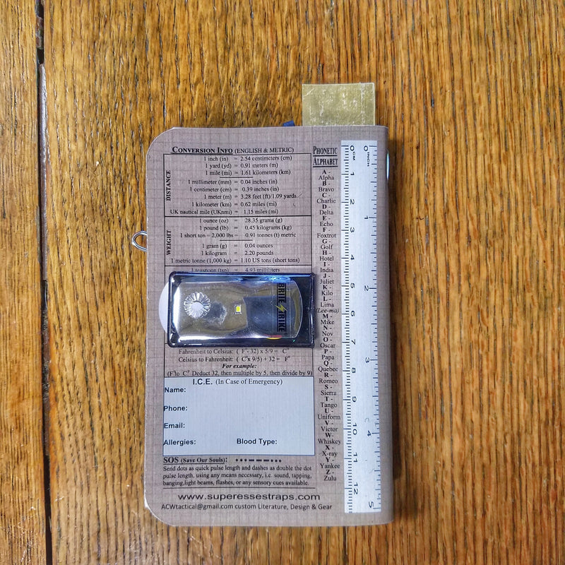 Load image into Gallery viewer, Superesse Field Memo Pad (Yellow) - Durable Pocket Notebook with Survival References
