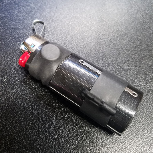 Survival Kit Lighter - Fire Starter outfitted with supplies.