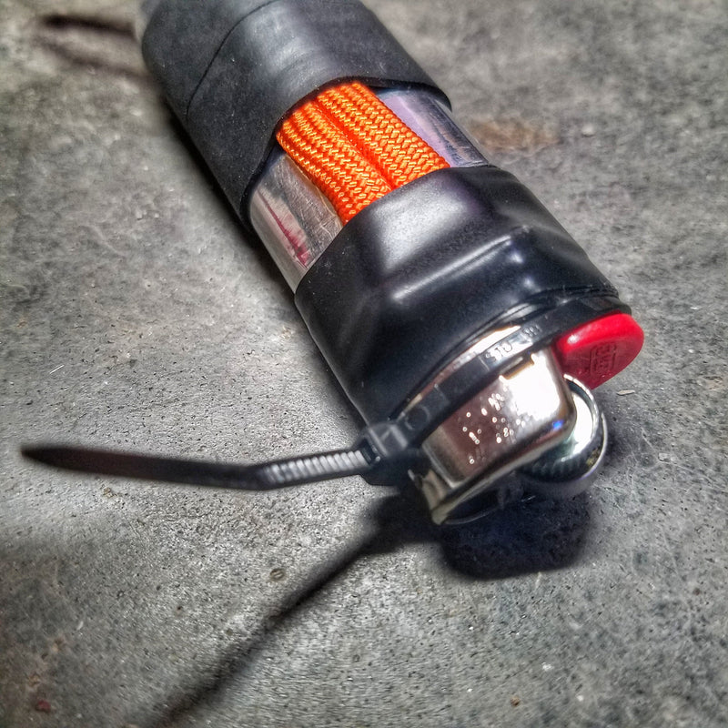 Load image into Gallery viewer, Survival Kit Lighter - Fire Starter outfitted with supplies.
