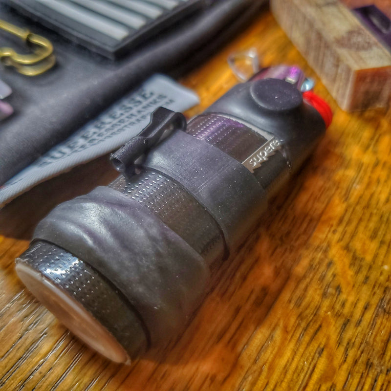 Load image into Gallery viewer, Survival Kit Lighter - Fire Starter outfitted with supplies.

