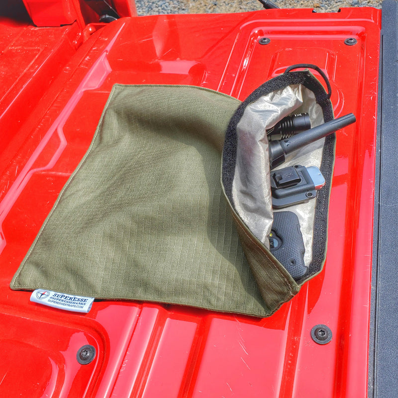 Load image into Gallery viewer, Faraday Hank - EMP/Radiation/RFID Resistant Handkerchief.
