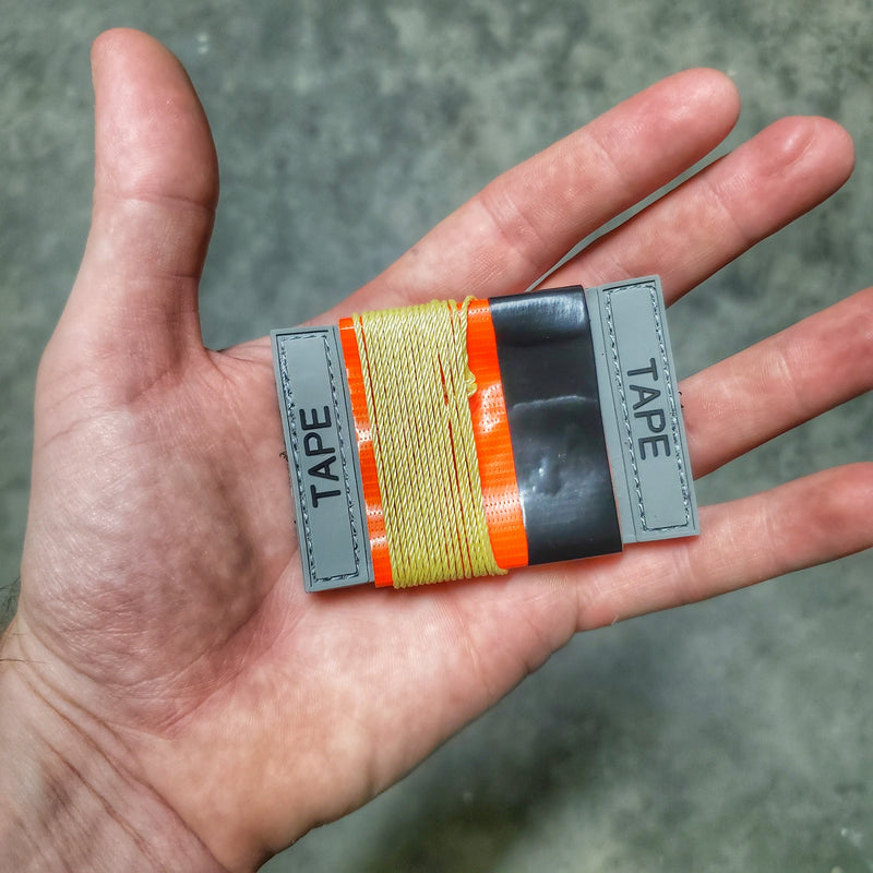 Load image into Gallery viewer, Duct Tape Dispenser Patch - EDC Duct Tape or Cordage on a Spool Morale Patch
