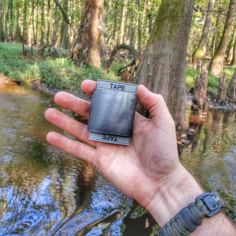 Load image into Gallery viewer, Duct Tape Dispenser Patch - EDC Duct Tape or Cordage on a Spool Morale Patch
