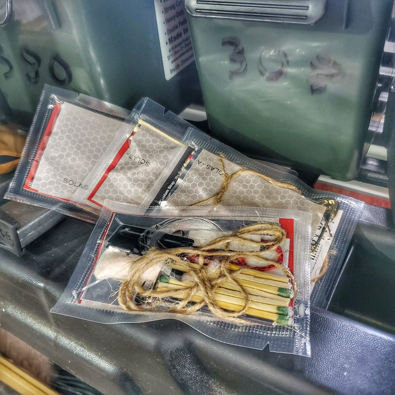 Load image into Gallery viewer, Shim Personal Survival Cards - Wallet Size Vacuum Sealed Survival Packets

