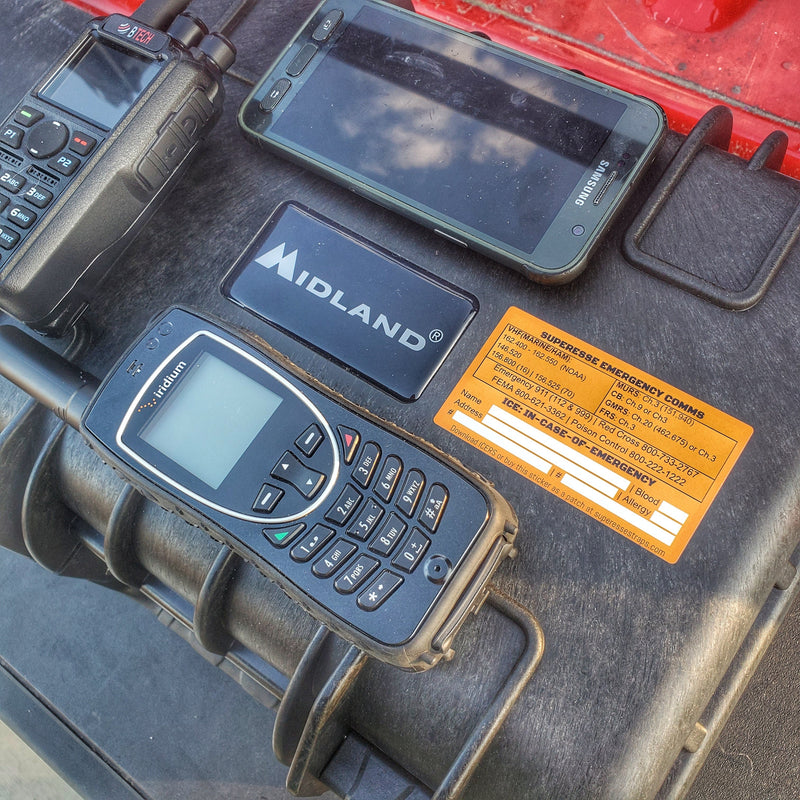 Load image into Gallery viewer, Emergency Comms &amp; ICE Decal - Radio  Frequency/Channel and Telephone Contact Numbers, ICE Card
