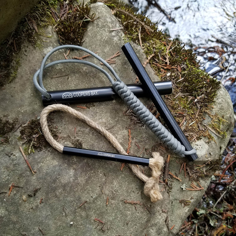 Load image into Gallery viewer, HexaLite™ Ferro Rod &amp; Tinder FireWick Torch Combo Pack
