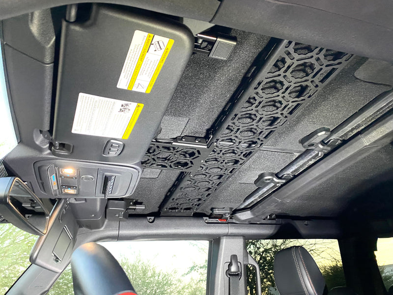 Load image into Gallery viewer, Bronco Raptor 2022 + Inside Roof Mount (across front seats with short front panel) by Adapt-A-Panel
