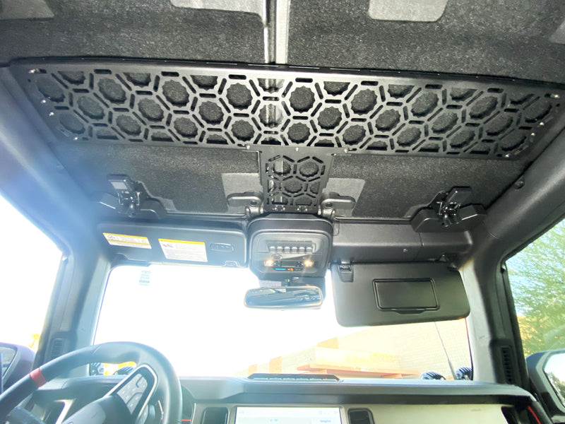 Load image into Gallery viewer, Bronco Raptor 2022 + Inside Roof Mount (across front seats with short front panel) by Adapt-A-Panel
