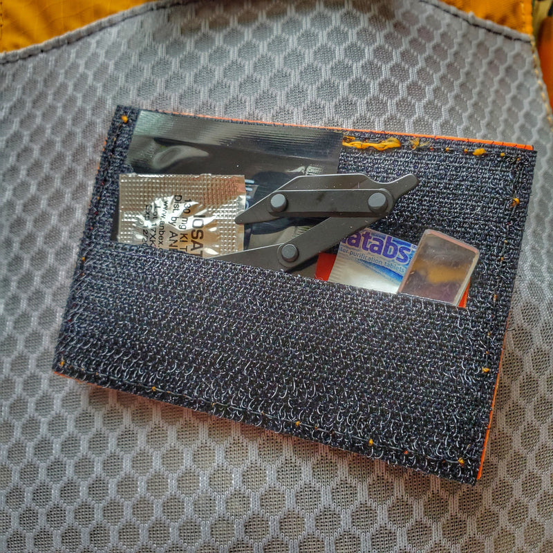 Load image into Gallery viewer, Storage Pocket Patch:  Emergency Comms with Radio Frequency/Channel and Telephone Contact Numbers, ICE Card
