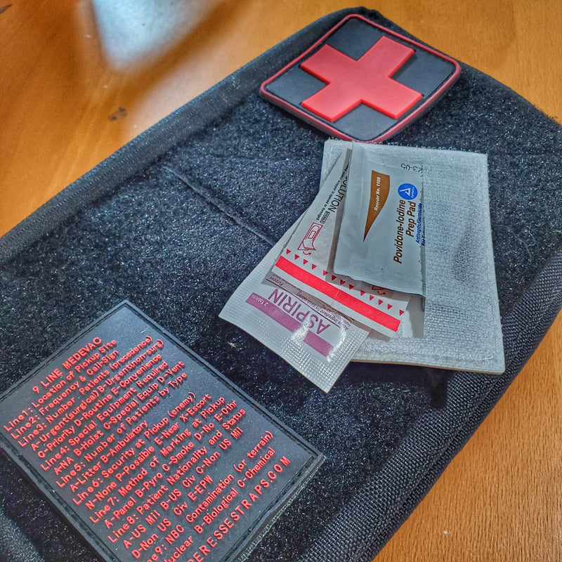 Load image into Gallery viewer, Storage Pocket Patch:  &quot;Stop Bleed&quot; and &quot;CPR&quot; Quick Reference

