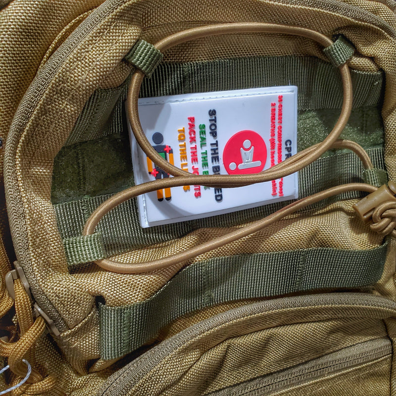 Load image into Gallery viewer, Storage Pocket Patch:  &quot;Stop Bleed&quot; and &quot;CPR&quot; Quick Reference
