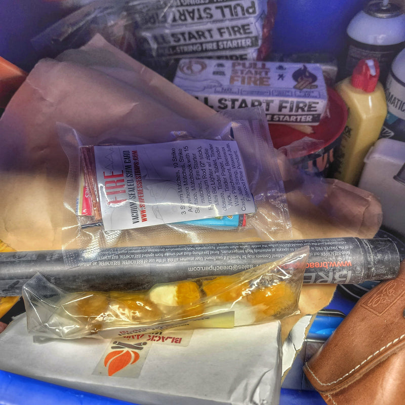 Load image into Gallery viewer, Shim Personal Survival Cards - Wallet Size Vacuum Sealed Survival Packets
