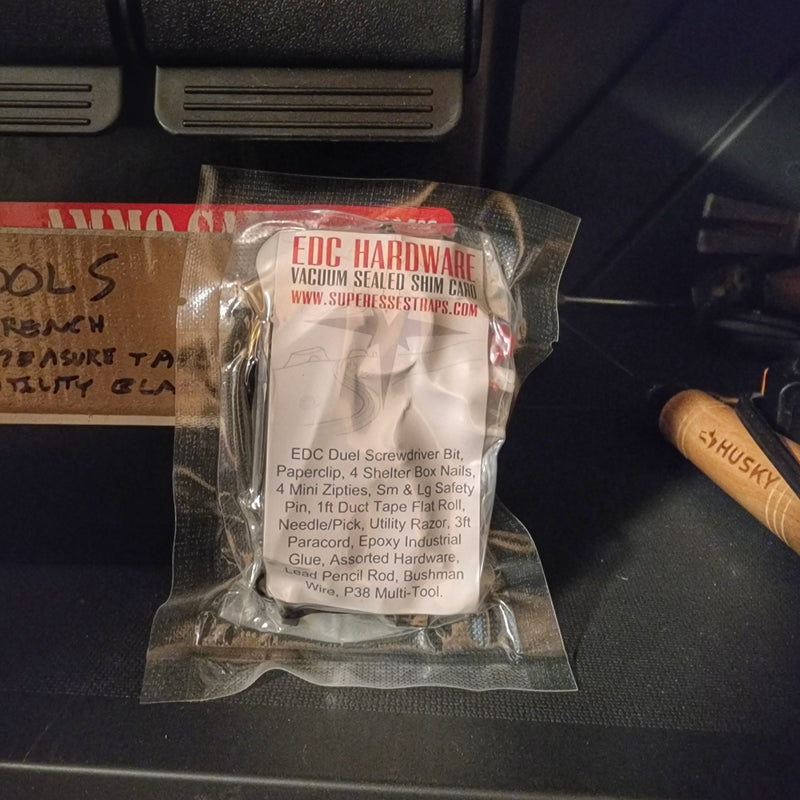 Load image into Gallery viewer, Shim Personal Survival Cards - Wallet Size Vacuum Sealed Survival Packets
