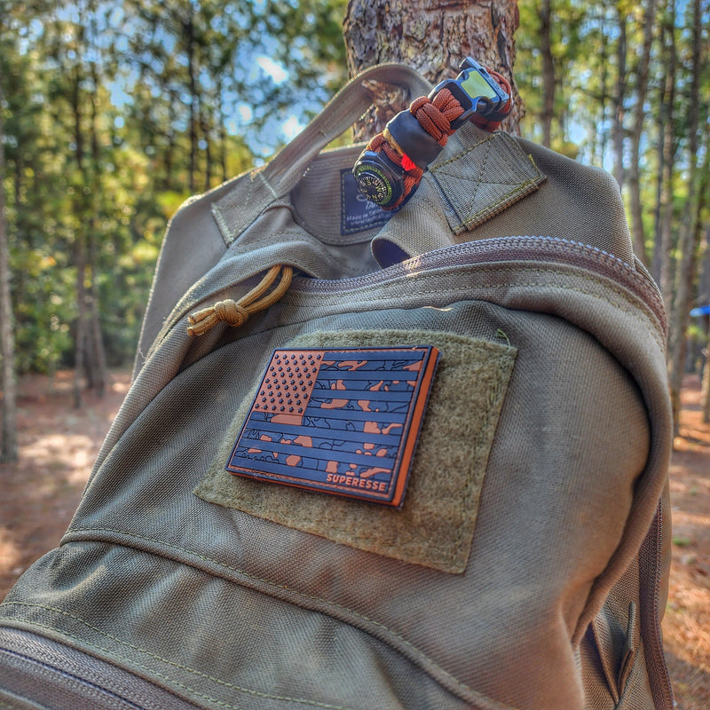 Load image into Gallery viewer, Storage Pocket Patch: Flagged Camo
