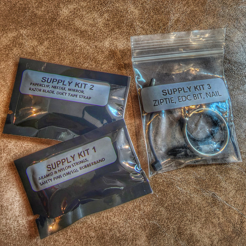 Load image into Gallery viewer, Supply &quot;MacGyver&quot; Patch Kit: Everyday Carry items for improvising in tasks completions

