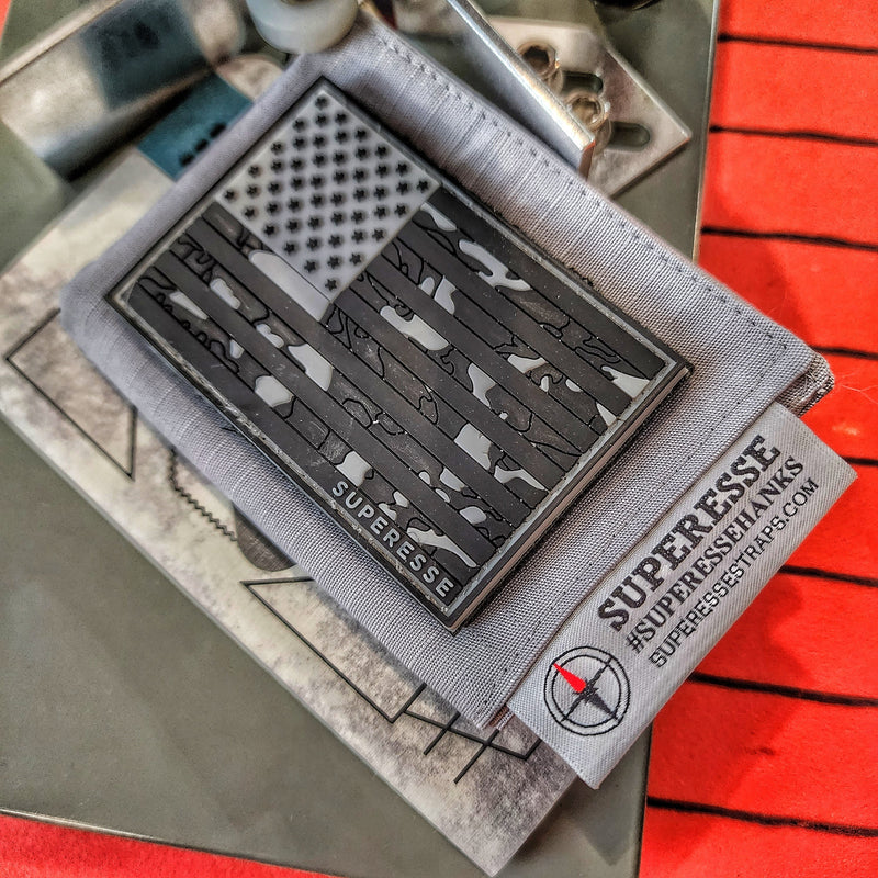 Load image into Gallery viewer, Tactical Tissue: Morale Patch compatible Ripstop stitched hank with covert storage pocket.
