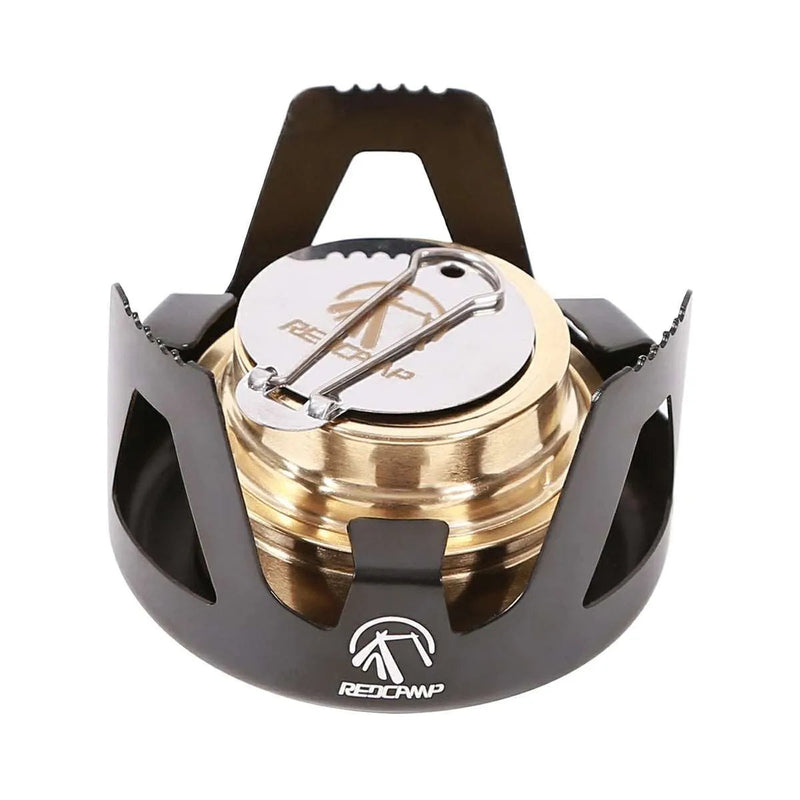 Load image into Gallery viewer, Mini Alcohol Stove with Aluminium Stand for Backpacking
