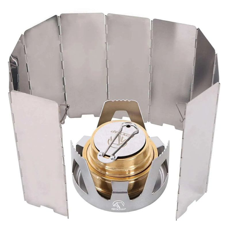 Load image into Gallery viewer, Mini Alcohol Stove with Aluminium Stand for Backpacking
