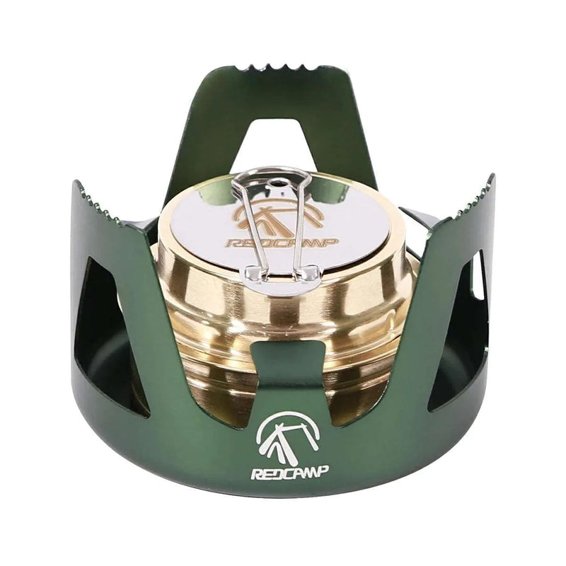 Load image into Gallery viewer, Mini Alcohol Stove with Aluminium Stand for Backpacking

