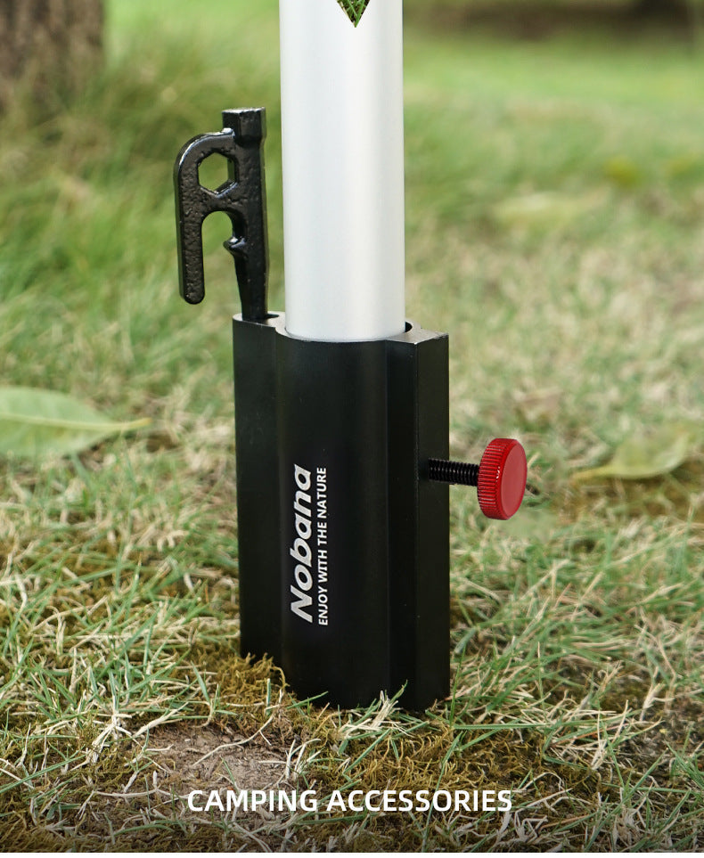 Load image into Gallery viewer, Outdoor Camping Awning Rod Fixer Tent Accessories Bracket Support Rod Fixed Pipe Holder Fishing Umbrella Adjusting Base
