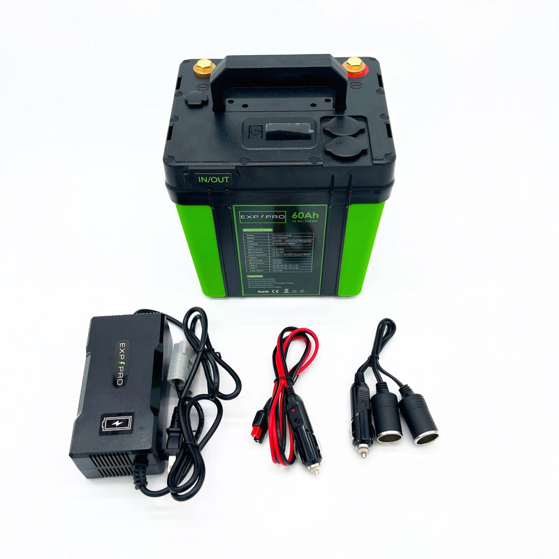 Load image into Gallery viewer, EXP240PRO CPAP Battery with DC Cord | Portable, Solar Rechargeable LiFePO4 Battery

