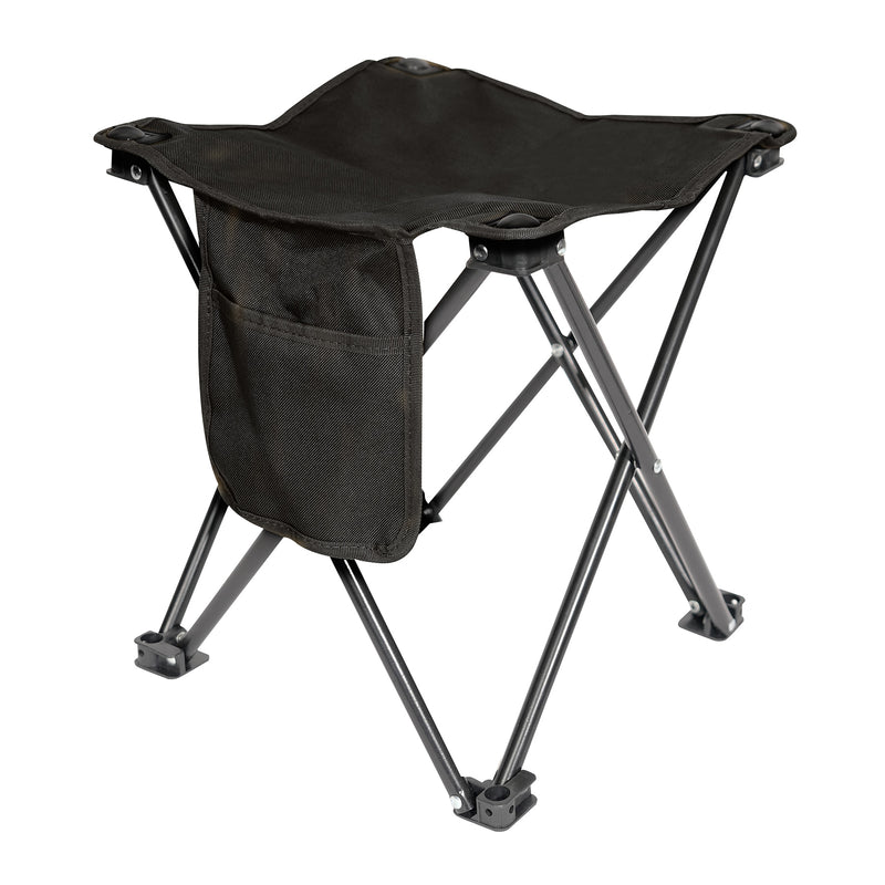 Load image into Gallery viewer, Rothco Collapsible 4 Leg Camp Stool Black
