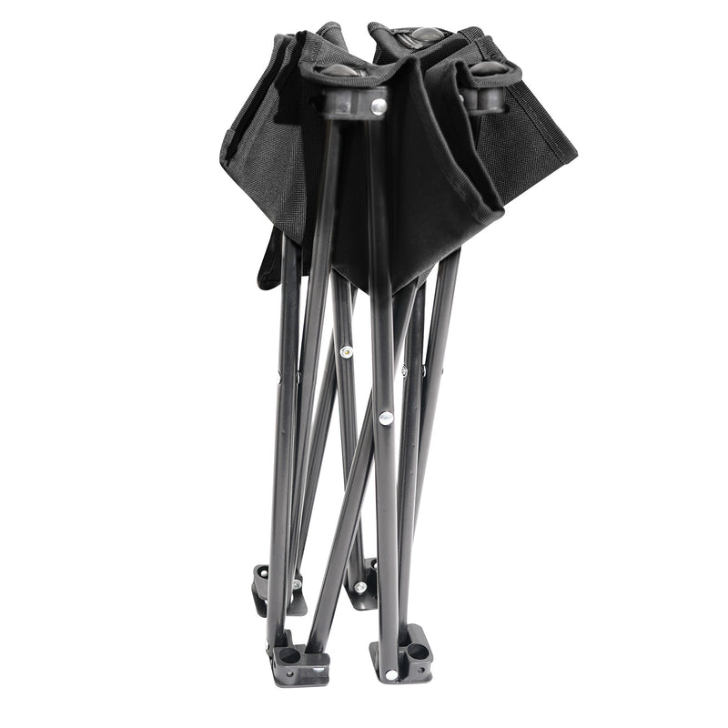 Load image into Gallery viewer, Rothco Collapsible 4 Leg Camp Stool Black
