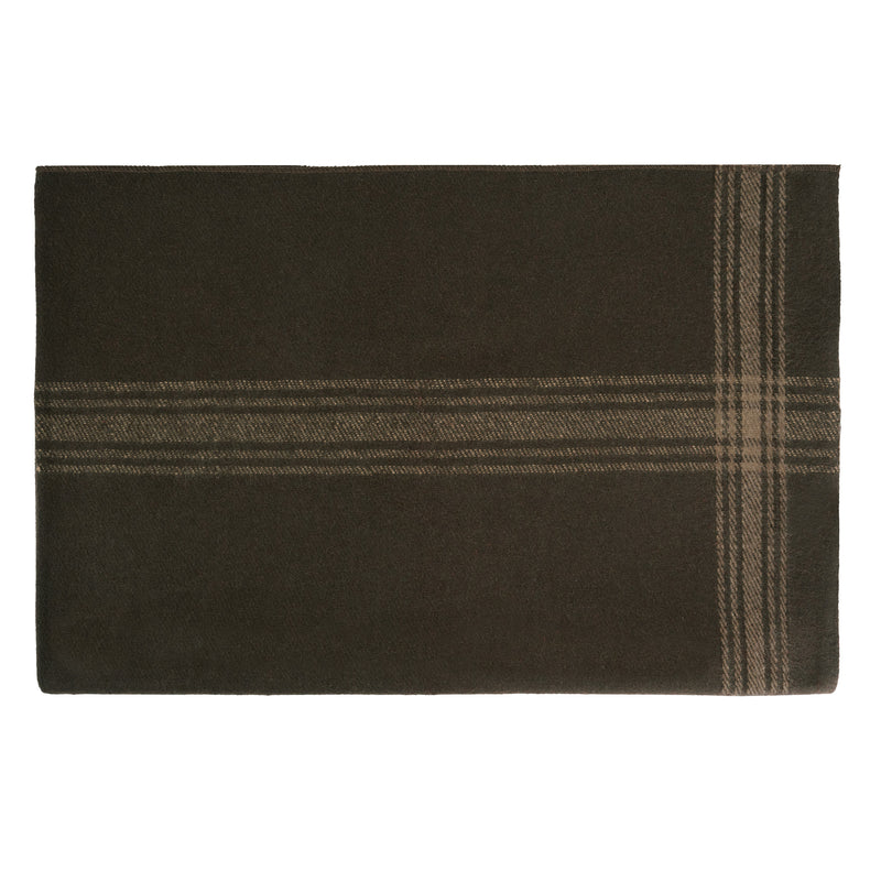 Load image into Gallery viewer, Rothco Striped Outdoor Wool Blanket  Brown / Tan
