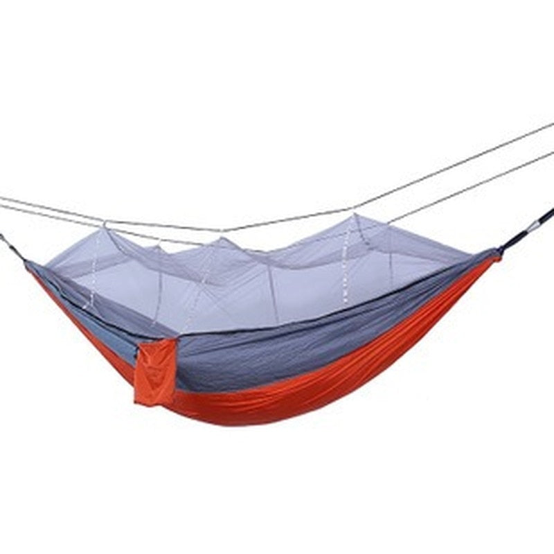 Load image into Gallery viewer, Bourette spinning 210T Nylon Hammock Outdoor Anti-mosquito Hammock Outdoor Camping Goods Bed Bearing
