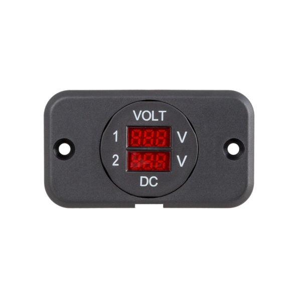 Load image into Gallery viewer, 29mm Panel Mount Dual Volt Meter (9-48Vdc)

