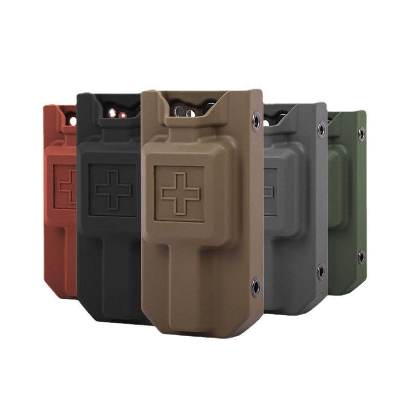 Load image into Gallery viewer, Outdoor Tactical Medical Box EMT Tourniquet Storage Box Nylon Multi-Function Molle Quick Pull Box
