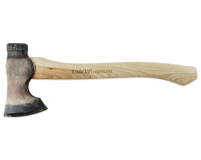 Load image into Gallery viewer, 2lb Wood-Craft Camp Carver, 16&quot; Curved Handle with Leather Mask

