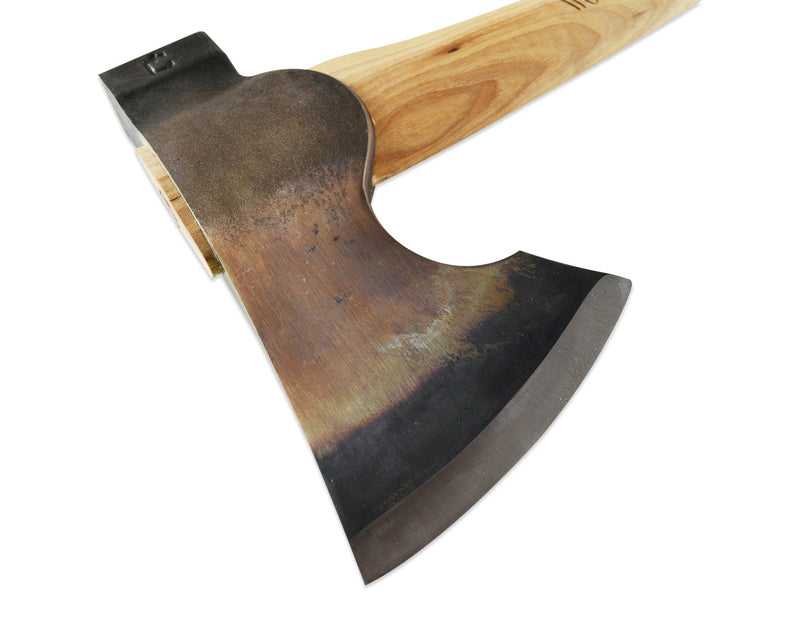 Load image into Gallery viewer, 2lb Wood-Craft Camp Carver, 16&quot; Curved Handle with Leather Mask

