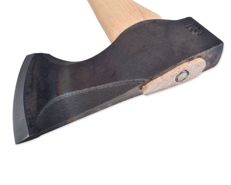 Load image into Gallery viewer, 2lb Wood-Craft Pack Axe, 24″ Curved Handle with Leather Mask
