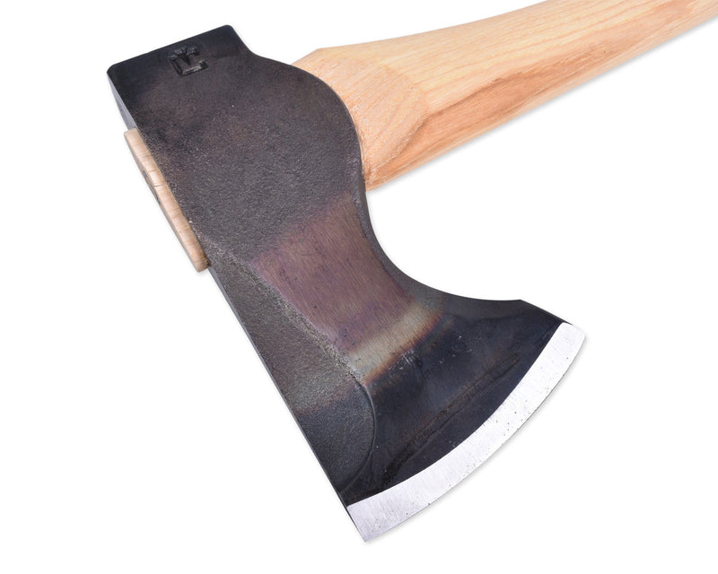 Load image into Gallery viewer, 2lb Wood-Craft Pack Axe, 24″ Curved Handle with Leather Mask
