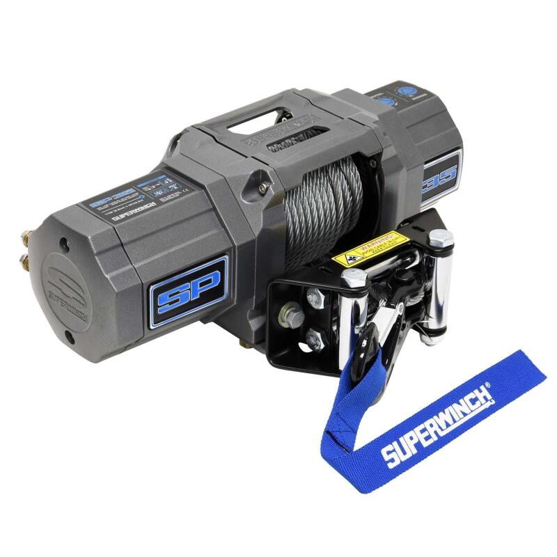 Load image into Gallery viewer, Superwinch 3500 LBS 12V DC 7/32in x 40ft Steel Rope Roller Fairlead SP 35 Winch
