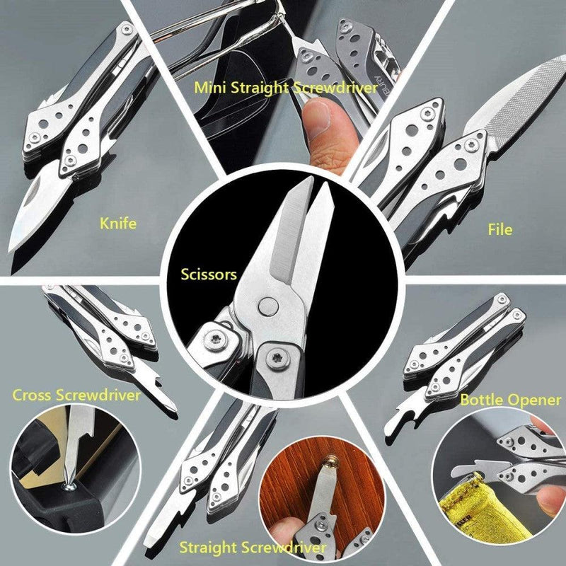 Load image into Gallery viewer, Scissors Multi-Tool &amp; Pliers Keychain
