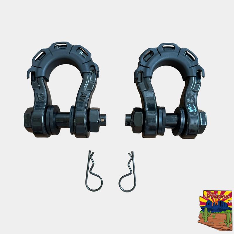 Load image into Gallery viewer, 3/4” Forged Steel D-shackle set (8T) (LIFE TIME WARRANTY*)
