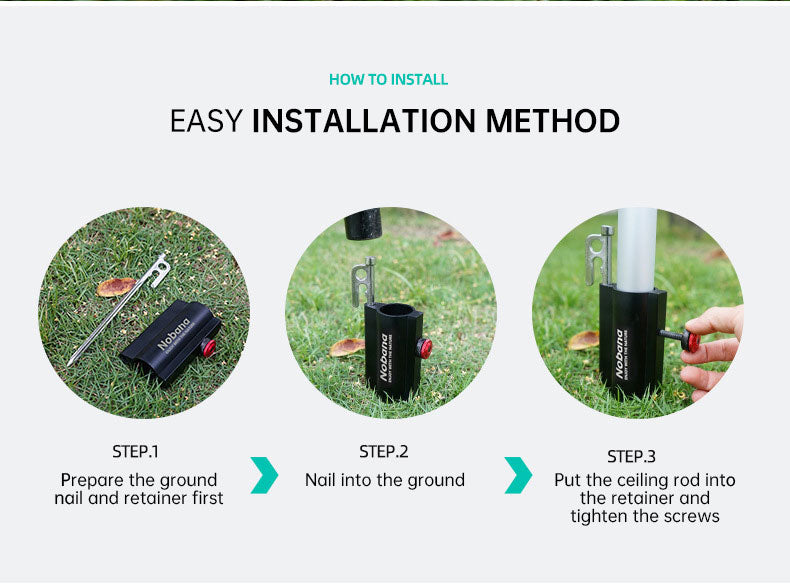 Load image into Gallery viewer, Outdoor Camping Awning Rod Fixer Tent Accessories Bracket Support Rod Fixed Pipe Holder Fishing Umbrella Adjusting Base
