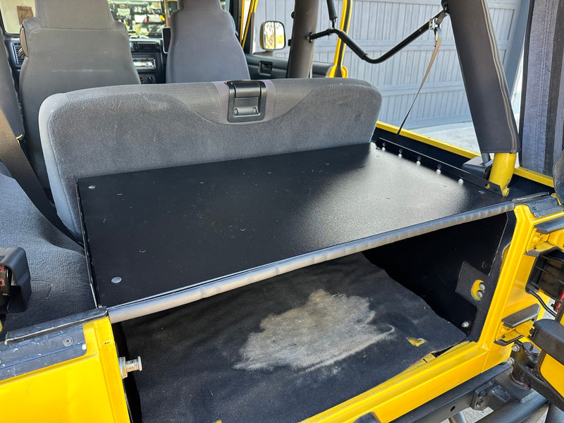 Load image into Gallery viewer, Ridgeback Jeep Security Enclosure - LJ Basic (Rear Seat Installed)
