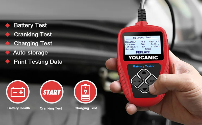 Load image into Gallery viewer, Voltcheck Pro | Digital Battery &amp; Charging System Tester Analyzer | UCAN-VOLT-II
