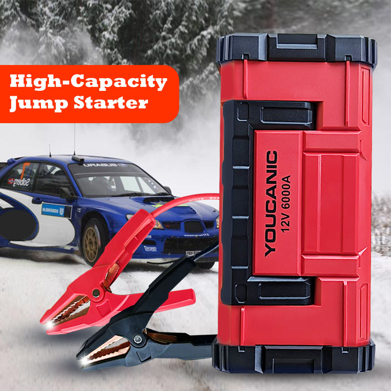 Load image into Gallery viewer, YOUCANIC Pro 6000A Jump Starter - Powerful Car Battery Booster, Power Bank, &amp; Smart Safety Features
