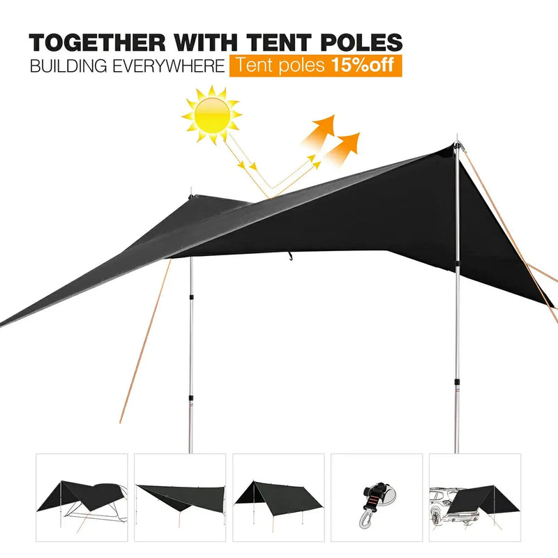 Load image into Gallery viewer, Lightweight Camping Tarp,Waterproof Tarp Shelter
