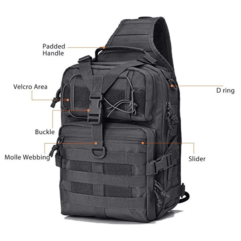 Load image into Gallery viewer, Tactical Medium 15L Sling Backpack Range Bag
