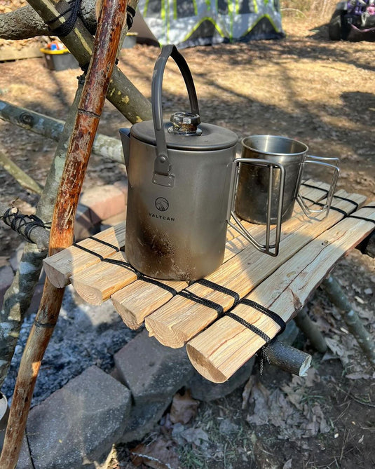 Titanium Coffee Percolator Taste Coffee, Not Metal · 1.5L · 6 Cups · 395g Ultralight