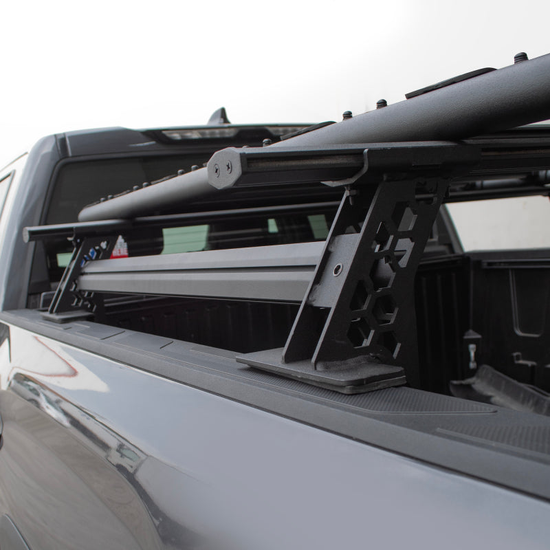 Load image into Gallery viewer, Go Rhino 15-22 Ford F-150 / 19-22 RAM 1500 / 07-21 Toyota Tundra XRS Cross Bars Kit - Tex. Blk
