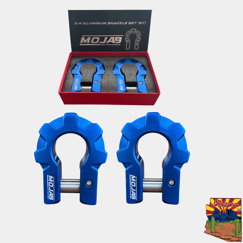 Load image into Gallery viewer, 3/4&#39;&#39; Extreme duty Aluminum D-Shackle set (9T) (LIFETIME WARRANTY*)
