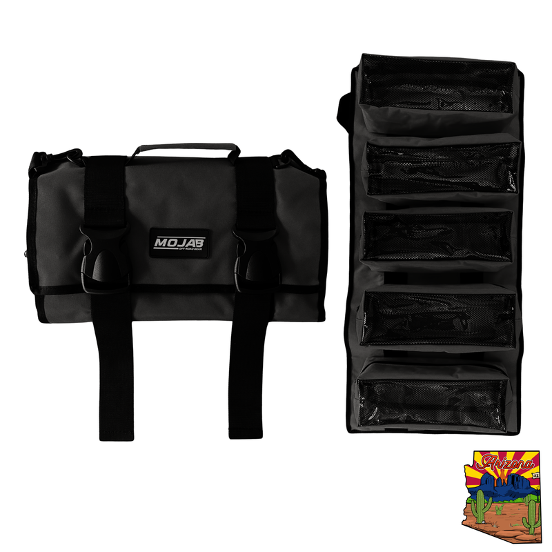 Load image into Gallery viewer, Large Canvas Tool organizer bag with 5 removeable pouches
