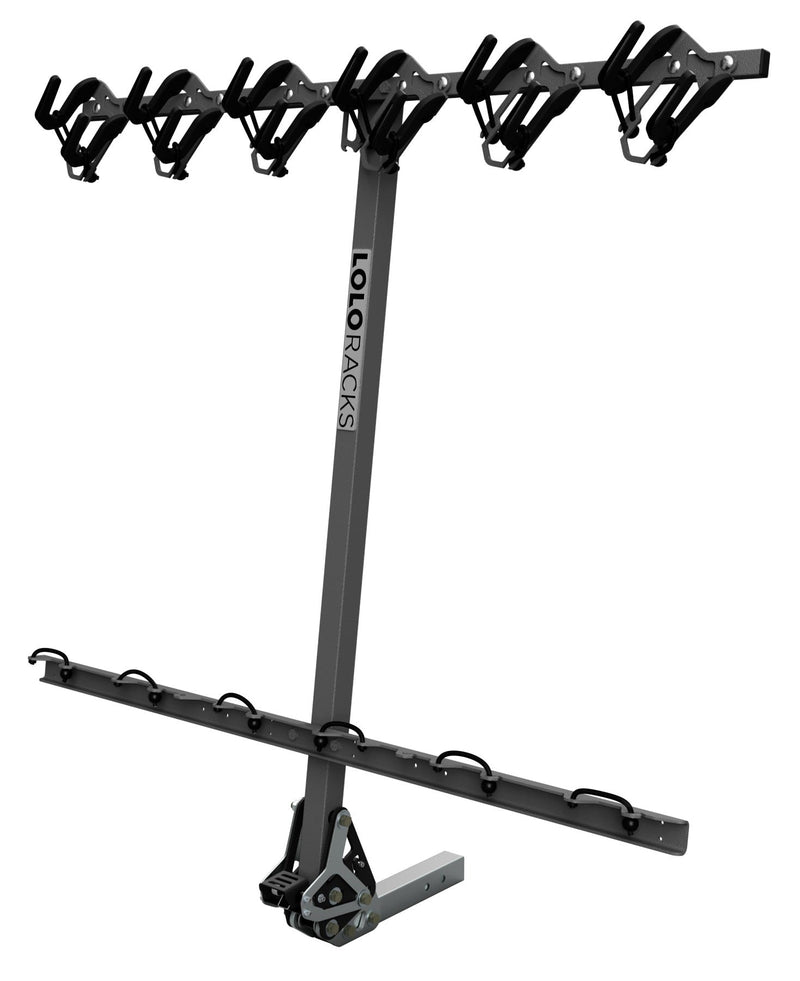 Load image into Gallery viewer, Lolo Racks 6 Bike Rack with Foot Activated Tilt
